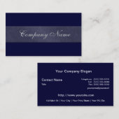 Elegant Stone Navy blauw Visitekaartje (Voorkant / Achterkant)