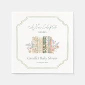 Elegant Storybook Baby Shower Servet (Voorkant)