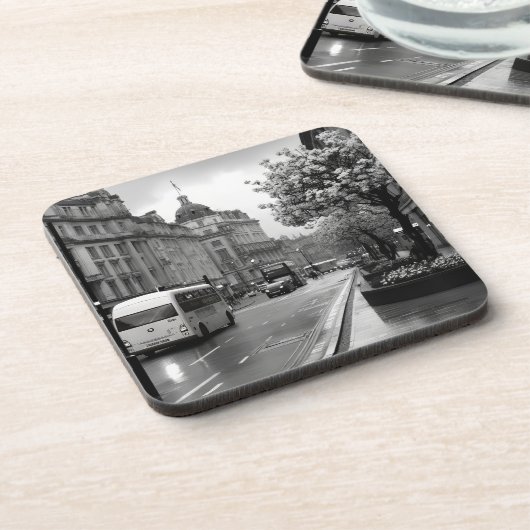 Elegant straat Uitzicht Bier Onderzetter (Linkerzijde)