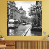 Elegant straat Uitzicht Canvas Afdruk (Insitu (Woonkamer))