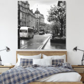 Elegant straat Uitzicht Canvas Afdruk (Insitu (Slaapkamer))