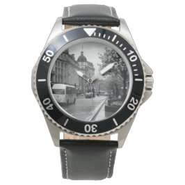 Elegant straat Uitzicht Horloge