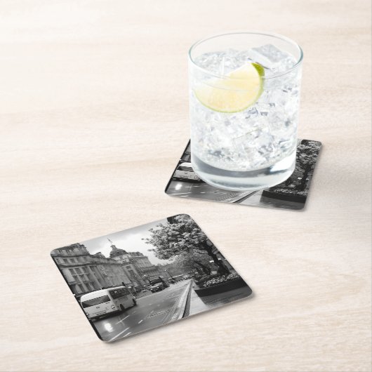 Elegant straat Uitzicht Kartonnen Onderzetters (Insitu)