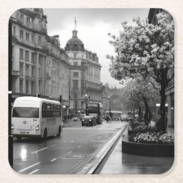 Elegant straat Uitzicht Kartonnen Onderzetters