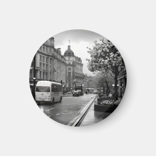 Elegant straat Uitzicht Magneet (Voorkant)