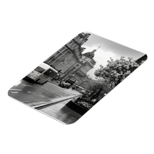 Elegant straat Uitzicht Magneet (Linkerzijde)