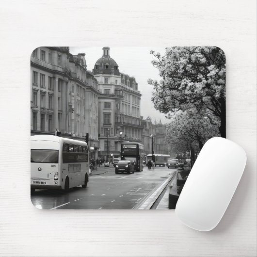 Elegant straat Uitzicht Muismat (Met muis)