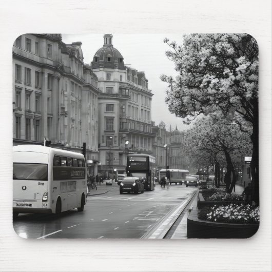 Elegant straat Uitzicht Muismat (Voorkant)