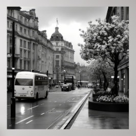 Elegant straat Uitzicht Poster