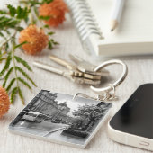 Elegant straat Uitzicht Sleutelhanger (Voorkant Rechts)