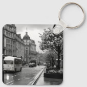 Elegant straat Uitzicht Sleutelhanger (Achterkant)