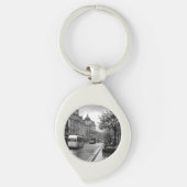 Elegant straat Uitzicht Sleutelhanger (Voorkant)