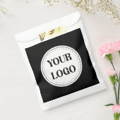 Elegant & Strak Zwart QR Code Logo Ontwerp Bedankzakje (Gezegeld)