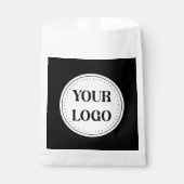 Elegant & Strak Zwart QR Code Logo Ontwerp Bedankzakje (Voorkant)