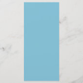 Elegant Strand Blauw Nautische Zeeschelp Trouwmenu Menu (Achterkant)
