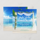 Elegant strand boog Vrijgezellenfeest Kaart (Voorkant / Achterkant)