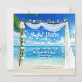 Elegant strand boog Vrijgezellenfeest Kaart (Voorkant)