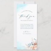 Elegant strand bruiloft menu (Achterkant)