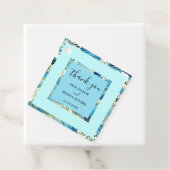 Elegant Strand Bruiloft Patroon Gepersonaliseerd A Bedankjes Labels (In situ)