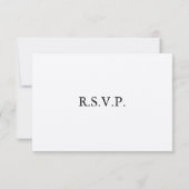 Elegant strand Destination Thed RSVP Cards (Achterkant)