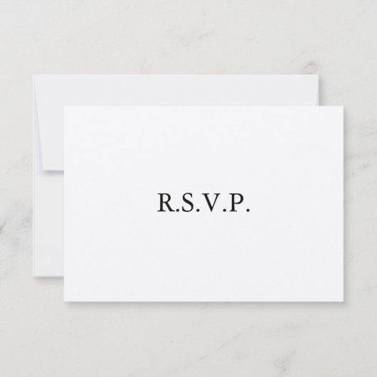 Elegant strand Destination Thed RSVP Cards (Achterkant)