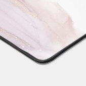 Elegant strand golven alcohol inkt monogram bureaumat (Hoek)