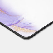 Elegant strand golven alcohol inkt monogram bureaumat (Hoek)