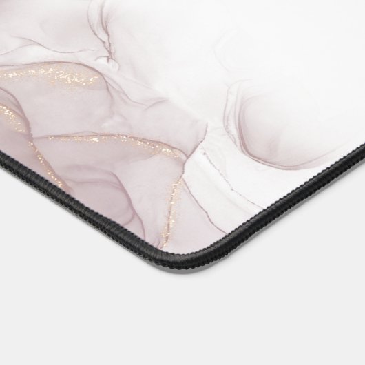 Elegant strand golven alcohol inkt monogram bureaumat (Hoek)