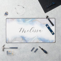 Elegant strand golven alcohol inkt monogram