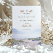 Elegant strand Save the Date Kaart - Buitenbank