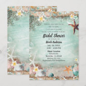 Elegant strand Starfish Pearls Vrijgezellenfeest Kaart (Voorkant / Achterkant)