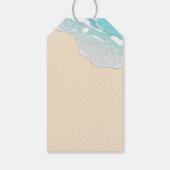 Elegant strand zee oceaantrouwcadeau cadeaulabel (Achterkant)