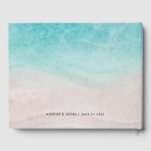 Elegant Strand Zomer Waterverf Bruiloft Uitnodigin Gastenboek (Achterkant)