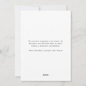 Elegant strandkoppel 5 Foto Feliz Navidad Feestdagenkaart (Achterkant)