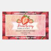 Elegant Strawberry Jam Classic Round Sticker (Voorkant)