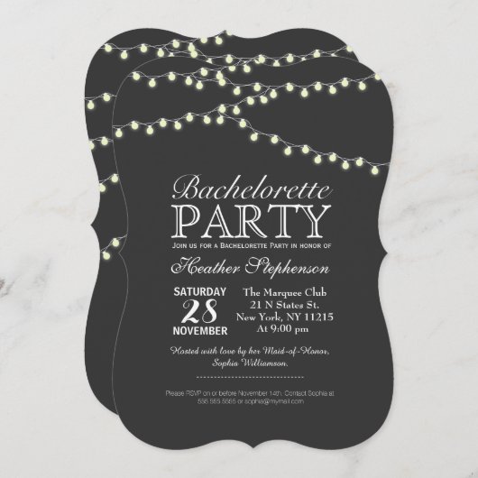 Elegant strengen licht kaart (Voorkant / Achterkant)