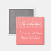 Elegant strepen Sparen de datumSjabloon van het Ma Magneet (Voorkant / Achterkant)