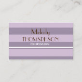 elegant strepen visitekaartje met dubbel gezicht (Voorkant)