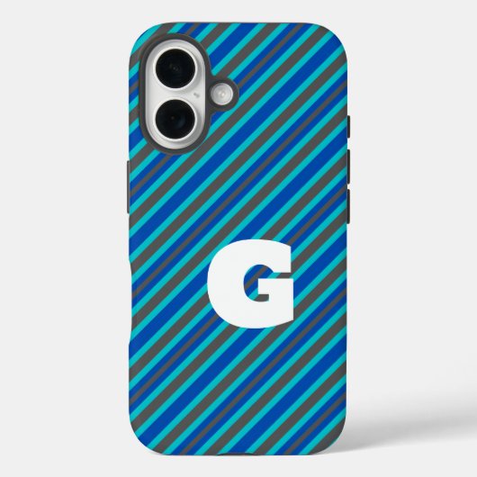 Elegant strepenpatroon personaliseren Case-Mate iPhone case (Achterkant)