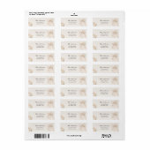 Elegant Strik Florale Retouradres Label (Full Sheet)