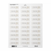 Elegant Striking Bruiloft Terug Adres Etiket (Full Sheet)