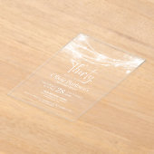 Elegant String Lights 30ste Verjaardagsfeest Acryl Uitnodigingen (Laagn)