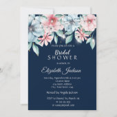 Elegant String Lights Floral Vrijgezellenfeest Kaart (Voorkant)