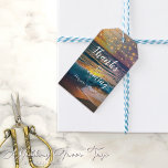 Elegant String Lights Tropical Beach Wedding Cadeaulabel<br><div class="desc">Voeg een extra vleugje elegantie toe aan uw huwelijkscadeaus met deze Tropical Beach Wedding Gift Labels. Elk label is versierd met een verbluffend ontwerp van de strijklichten, wat een beetje glamour en glamour toevoegt aan uw speciale dag. Deze labels zijn niet alleen accessoires, ze zijn een statement, een bewijs van...</div>