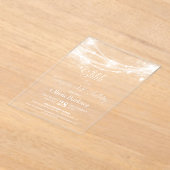 Elegant String Lights Verrassing 90ste Verjaardags Acryl Uitnodigingen (Laagn)