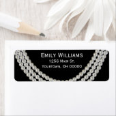 Elegant String of Pearls on Black Etiket (Insitu)