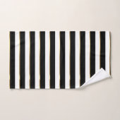 Elegant Stripe Black Gold White Bad Handdoek (Handdoek)