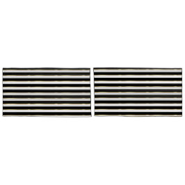 Elegant Stripe Black Gold White Kussensloop