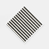 Elegant Stripe Black Gold White Servet (Hoek)