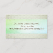 Elegant stripe Cactus Succulent Stippen Visitekaartje (Achterkant)